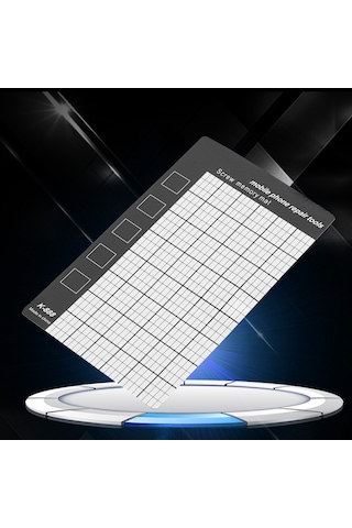 Folinda Ev Telefon Tamiri İçin Evrensel Manyetik Vida Tutucu, Izgara Desenli Parça Takip Matı, Kayıp Olmasını Engeller