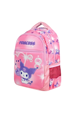 Waddell Pembe Kuromi Desenli İlkokul Çantası Beslenme Çantalı 25211 Açık Pembe