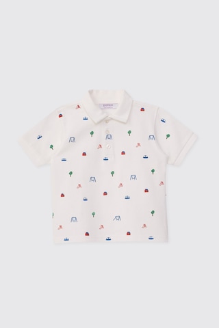 Panço Erkek Bebek Polo Yaka Ekru Tişört 2621bb05002 Krem