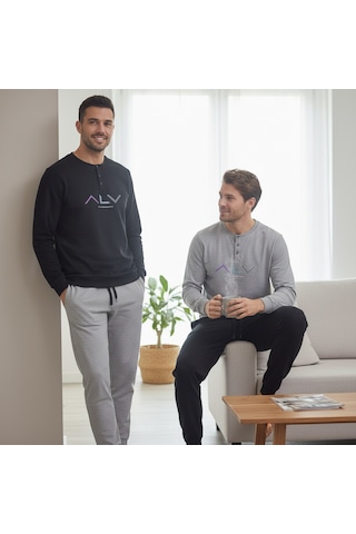 Bonbon Erkek Pamuklu Bohçalık Ve Çeyizlik 2 Adet 2'li Pijama Takımı Bb2479 Çok Renkli
