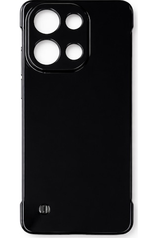 Redmi Note 13 Pro 4g Uyumlu Kamera Korumalı Yanları Açık Sararmaz Sert Mika Şeffaf Kılıf Siyah