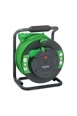 Schneider Thorsman Uzatmalı Kablo Makarası IP44 HO7 VVF 3G2.5 25MT Kablo Topraksız - IMT33153