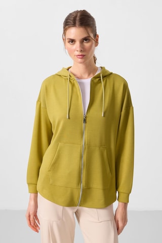 Tommylıfe Koyu Hardal Yumuşak Dokulu Kapüşonlu Oversize Kadın Tunik Sweatshirt - 97302