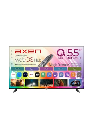 Axen AX55QUPRL-W02M 55" 4K Ultra HD QLED TV