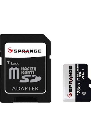 Sprange 128 GB Micro SDXC UHS-3 Up To 100 MB/S Class 10 4K Video Hafıza Kartı