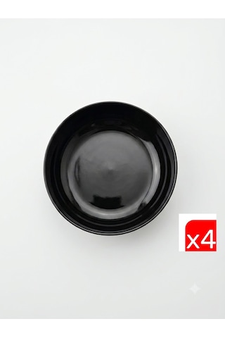 Kütahya Porselen Moderna Çorba Kasesi Siyah 15cm Mod15ks740104 4 Lü