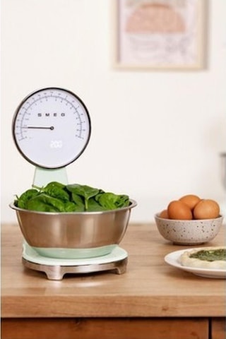 Smeg 50's Style Retro Pastel Yeşil Analog Mutfak Tartısı Ksf01pgww Beyaz - Pembe