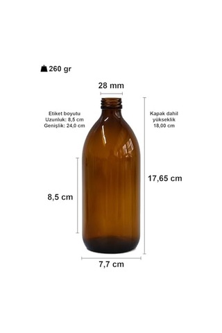 Amber Ecza Şişesi, 500 Ml, Kahverengi Cam, Plastik Contalı Kilit Kapak, Hava Ve Sıvı Sızdırmaz, 28mm Ağız Çaplı, Parfüm Demlemek İçin Uygun, 2 Adet 500 Ml, Siyah Kapak