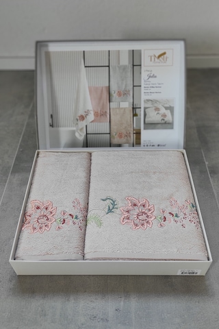 Bambu Yumuşak & Yüksek Su Emici 2'li Banyo Havlu Seti-julia