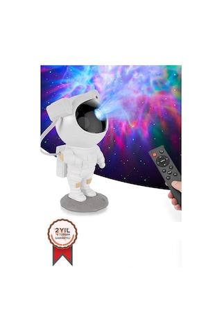Lw-6 Astronot Projektör Gece Lambası Led Galaxy Uzaktan Kumandalı Ve Zamanlayıcılı
