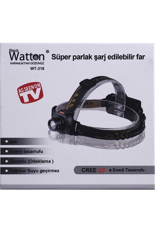 Sensörlü Şarjlı Kafa Lambası Wt-318 - 9046207612579ynt Çok Renkli