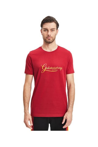 Gsstore Galatasaray Lisanslı Kırmızı Erkek T-shirt Kırmızı
