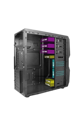 Vento TA-K62 750W 1x80 MM Fan USB 3.0 Mıd Tower Bilgisayar Kasası Siyah