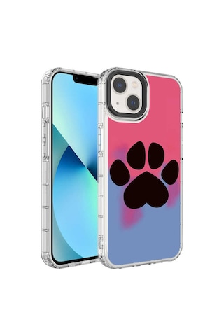 Apple Uyumlu iPhone 14 Plus Kamera Korumalı Renkli Desenli Sert Silikon Zore Korn Kapak
