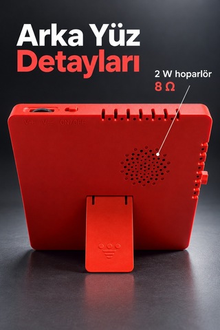 Shnstore Bluetooth Fotoğraf Çerçevesi Dahili Hoparlörlü Destek Ayaklı Tasarım Shntknd0720