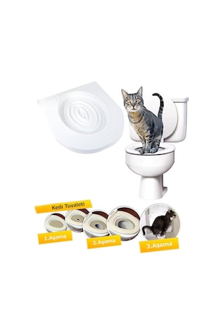 Microcase Kedi Tuvalet Eğitim Seti Kedi Klozet Aparatı - AL3229