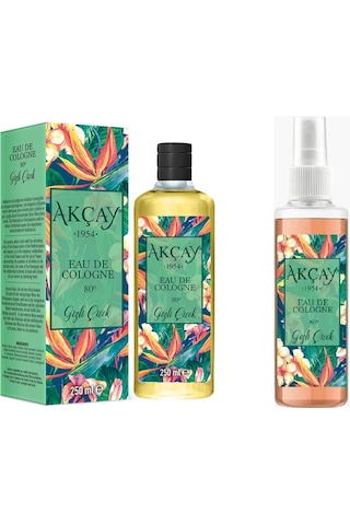 Akçay Gizli Çiçek Kolonyaları Cam Şişe 250 ML + Pet Şişe 150 ML