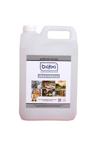 Bioxi Helal Belgeli Gıda Alanı Dezenfektanı Konsantre 5 L