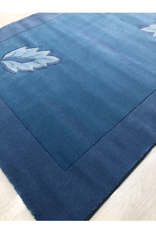Saray Halı Terra 9021 Blue 120X170 Düz Renk Mavi Halı !