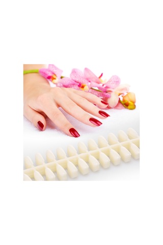 Qingmipy 240 Adet Profesyonel Oval Tırnak Takımı - Ev/salon Kullanıma Uygun - Dıy Tırnak Sanatı İçin Şeffaf Plastik Tırnaklar