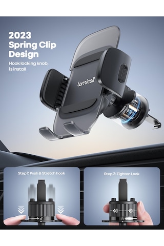 Lamicall Araç Içi Cep Telefon Tutucu Menfez Havalandirmaya Takilan Cv09