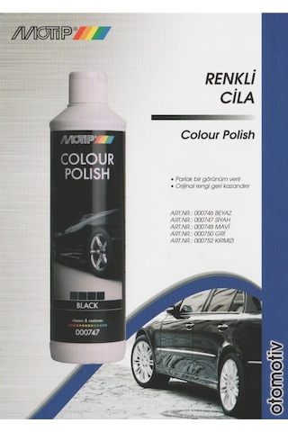 Motip Color Polish Renkli Oto Cila Beyaz 500 Ml - 000746