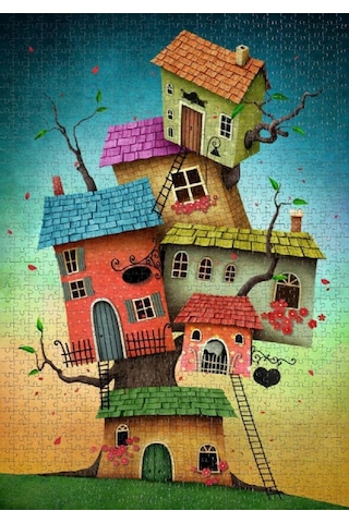 Nova 1000 Parça Soy Ağacı/Fantastik Evler Puzzle - Annnmei