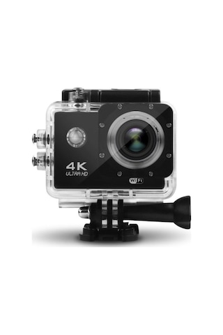 4k Ultra Hd 170 Derece Wifi Aksiyon Kamera Araç Vantuz Siyah