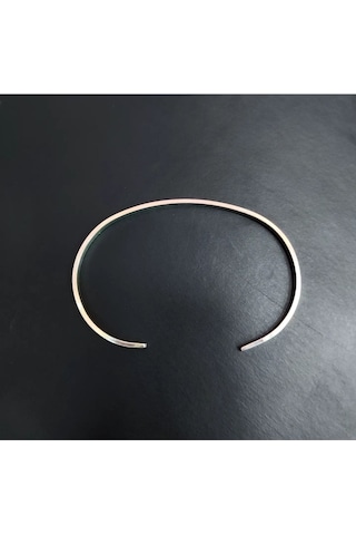 Oriental Kuyumculuk Jewellery Taşsız Ince Bilezik Gümüş