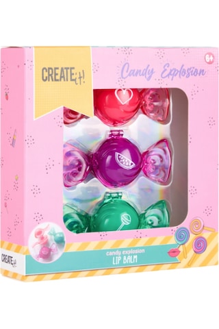 Create It 3'lü Dudak Balmı Seti - Candy Explosion