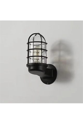 American Loft Açık Işık Endüstri Lambaları Cafe Restoran Pub Kulübü Merdiven Duvar Lambası Siyah, Serin Beyaz Siyah