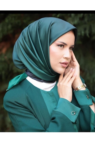 Bushu Degrade Twill Eşarp Siyah