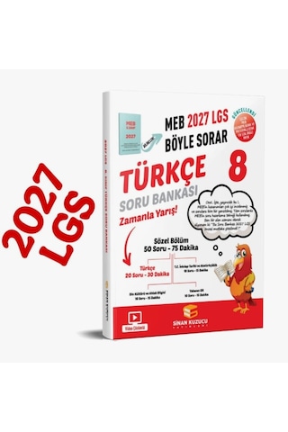 Sinan Kuzucu 8. Sınıf 2027 Lgs Meb Böyle Sorar Türkçe Soru Bankası Video Çözümlü