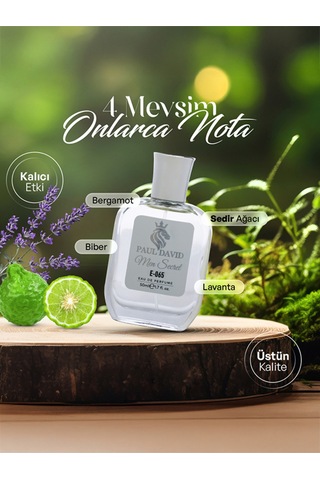 Hediyelik Set Özel Erkek Edp Parfüm Ve Siyah Deri Kartlık - E-065 Amber