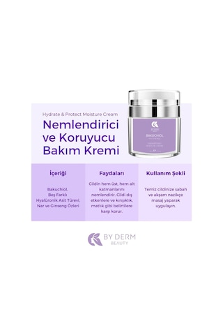 By Derm Beauty Bakuchiol Hydrate & Protect Moisture Cream 50 ML