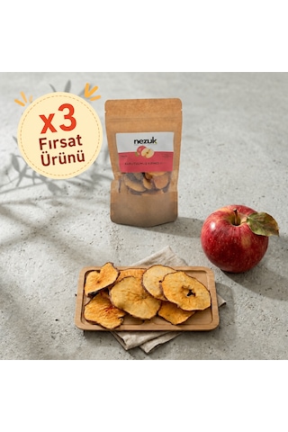 Nezuk Güneş Enerjisi İle Kurutulmuş Doğal Kırmızı Elma 300 G