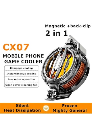 Memo Cx07 15w Manyetik & Arka Klipsli Android Oyun Ve Pubg İçin Yarı İletken Telefon Soğutucu