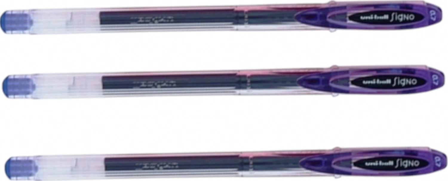 Uniball Sıgno 0.7 Jel Kalem Mor Üç Adet Mor