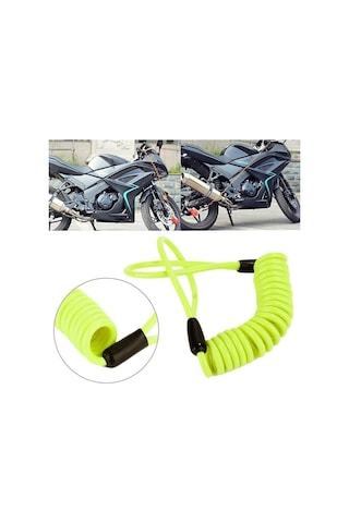 Motosiklet Disk Kilidi Güvenlikli Hatırlatma Kablosu 1 Mt 50 Cm