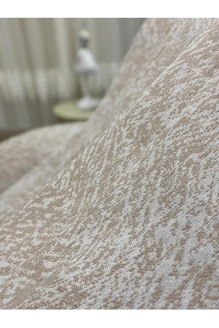 Özlü Home Lüks Pamuklu Koltuk Çekyat Örtüsü 170x220 Bej Çift Taraflı Terletmez Kaymaz Toplanmaz Bej