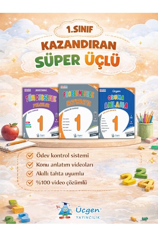 1. Sınıf 2.dönem Turuncu Üçlük Set + Gıcır Gıcır Akıcı Okuma + Noktalama İşaretleri