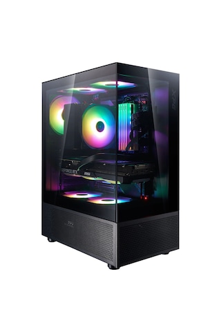 XPG Invader X Mini 5xARGB Fan Siyah 650 W 80+Bronze ATX Gaming Oyuncu Kasa