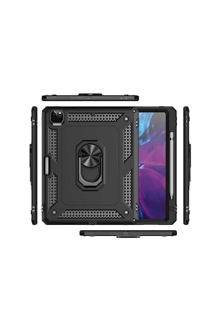 Apple Uyumlu iPad Pro 12.9 2020 4.nesil - Zore Tablet Vega Kapak-mavi Tablet Kılıfı