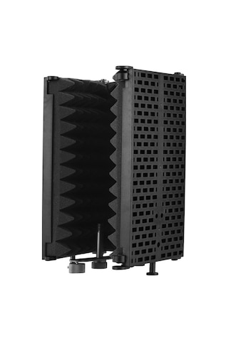 Fortunelane Taşınabilir Katlanabilir Mikrofon Kalkanı - 3 Panelli, Gürültü Bariyeri