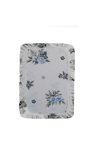 Ranforce Lastikli Çift Kişilik Çarşaf Lamore Mavi Mavi