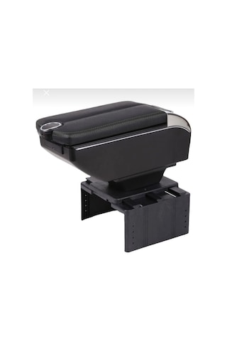 Bmw Tip 6 Usb 1 Type-c Girişli Kolçak Her Araca Uygun Kolçak Kol Dayama Çift Açılır Siyah