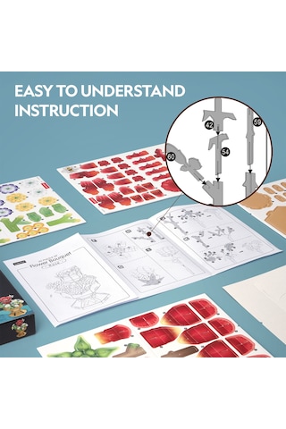 Gül Buketi 3d Puzzle W3301h