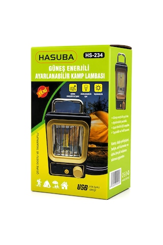 Solar - Güneş Enerjili Usb Şarjlı Nostalji Solar Lamba 1500mah Hs-234 4741