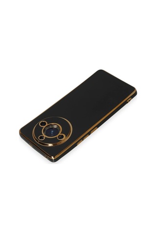 Newface - 225 - Realme 11 Pro Kılıf Volet Silikon - Kmrsfres - - Siyah