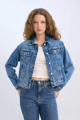 DeFacto Regular Fit Jean Ceket D8665AX25SPNM28 Mavi